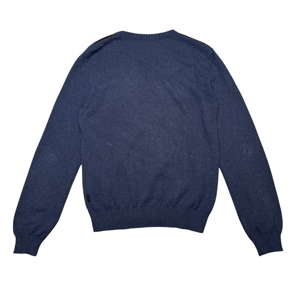 2000s Gucci Tom Ford Era Alpaca Angora Leather Panel Sweater Mens Large
